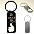 Breloc metal deget 3D, Smile God loves you! Breloc metal deget 3D, Smile God loves you!